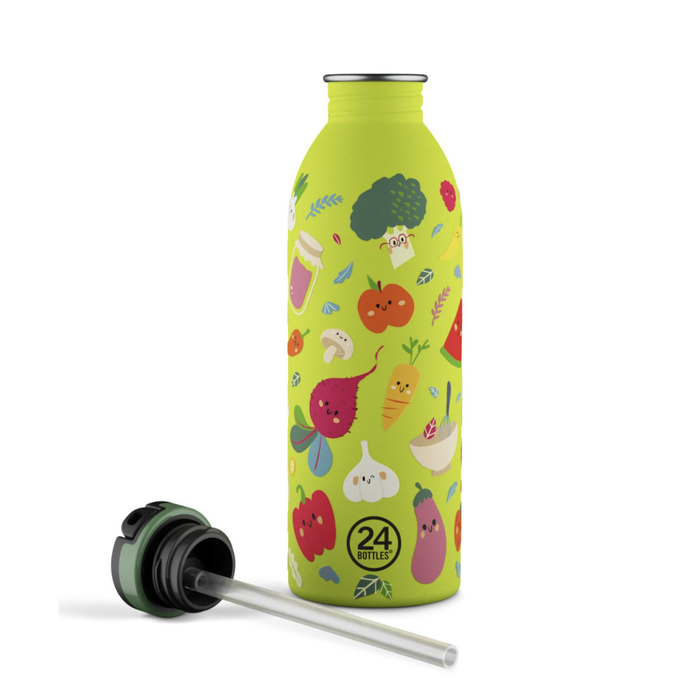 24Bottles Kids Bottle Ανοξείδωτο Μπουκάλι 0.50lt (Veggie Friends)