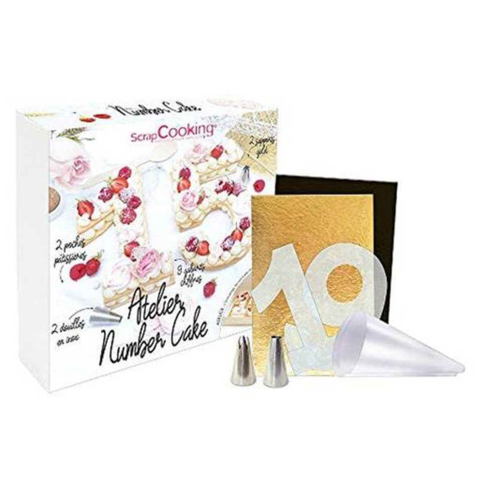 Scrap Cooking Σετ 9 αριθμών και εργαλεία για τούρτες