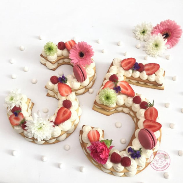 Scrap Cooking Σετ 9 αριθμών και εργαλεία για τούρτες