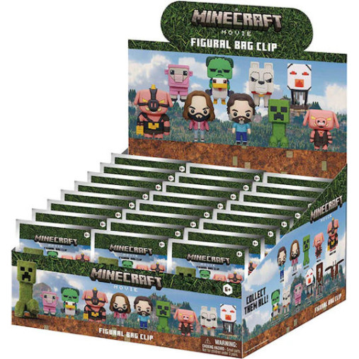 Φιγούρα Μπρελόκ Monogram Minecraft: Minecraft Movie 3D Foam Bag Clip