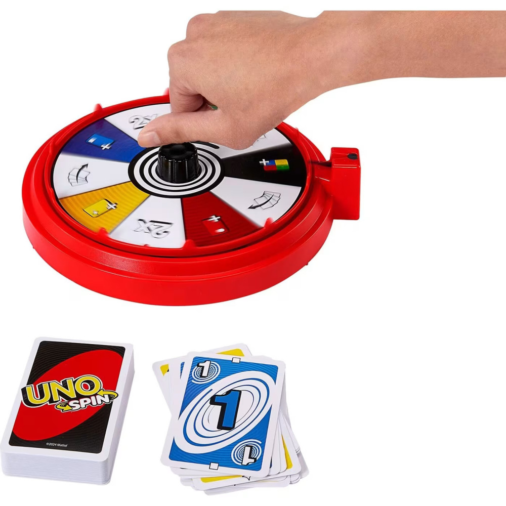 Mattel Uno Spin Επιτραπέζιο Παιχνίδι με Κάρτες (JGR00)