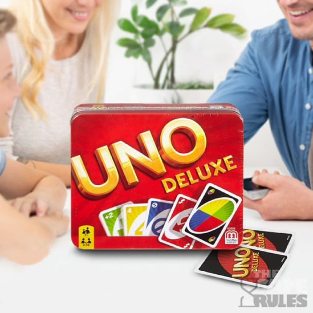 Mattel Uno Deluxe Επιτραπέζιο Παιχνίδι με Κάρτες (K0888)