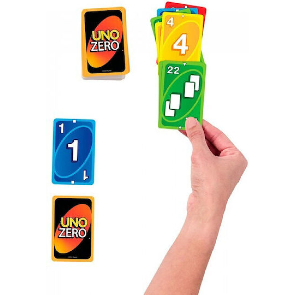 Mattel Uno Zero Επιτραπέζιο Παιχνίδι με Κάρτες (JHH48)