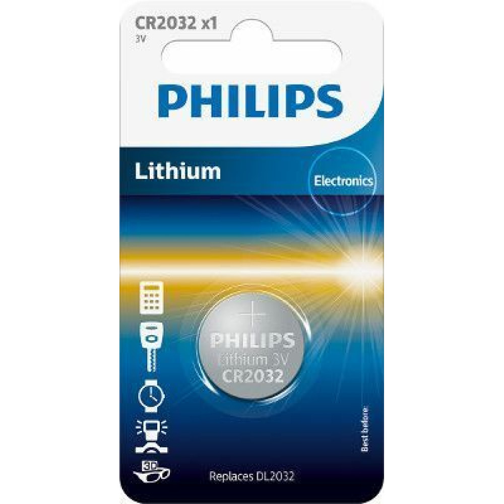 Philips CR2032 μπαταρία λιθίου 3V 1τμχ