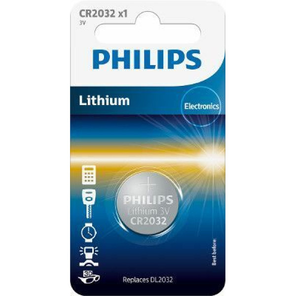 Philips CR2032 μπαταρία λιθίου 3V 1τμχ