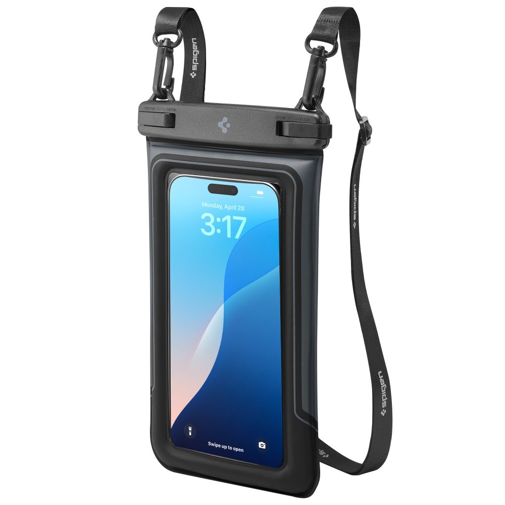 Spigen A611P Αδιάβροχη Θήκη για Κινητό Universal Waterproof  Float 2-PACK (Μαύρο)