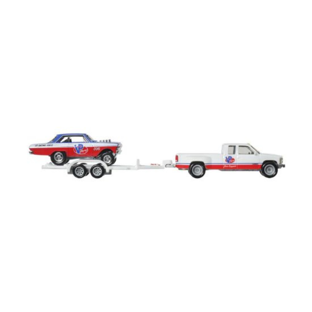 Mattel Hot Wheels Premium Car Culture Team Transport - '63 Chevy Nova '88 Chevy Silverado 3500 VP Racing (HRV42)
