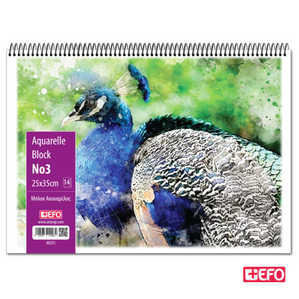 +EFO Μπλοκ Ακουαρέλας Νο3 25x35εκ