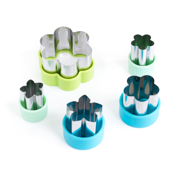 Lekkabox Κόφτες από ανοξείδωτο ατσάλι - Λουλούδια (5 τμχ)