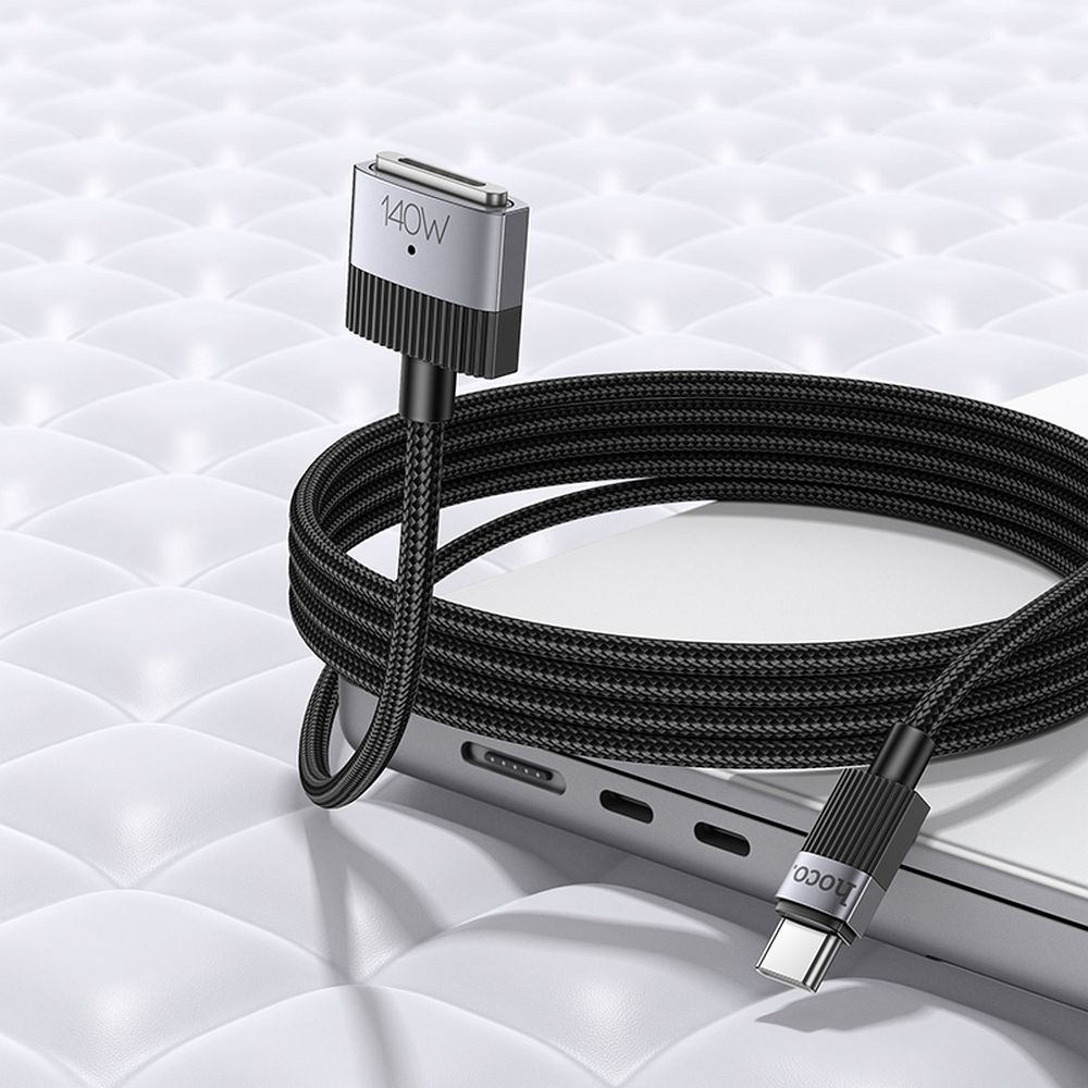 Hoco U141 καλώδιο USB-C σε MagSafe 3, 140W 1.8m (Μαύρο)