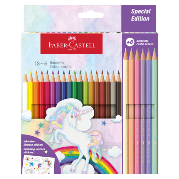 Faber Castell Ξυλομπογιές Μονόκερος 18+6