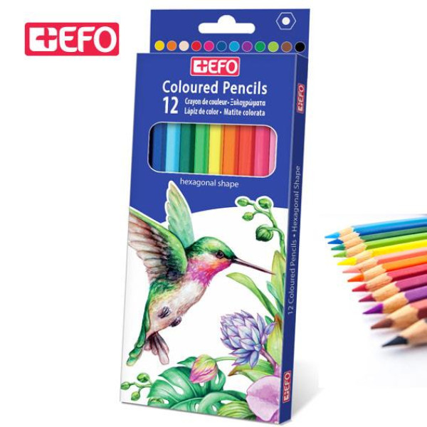 +Efo Ξυλομπογιές 12 Xρώματα