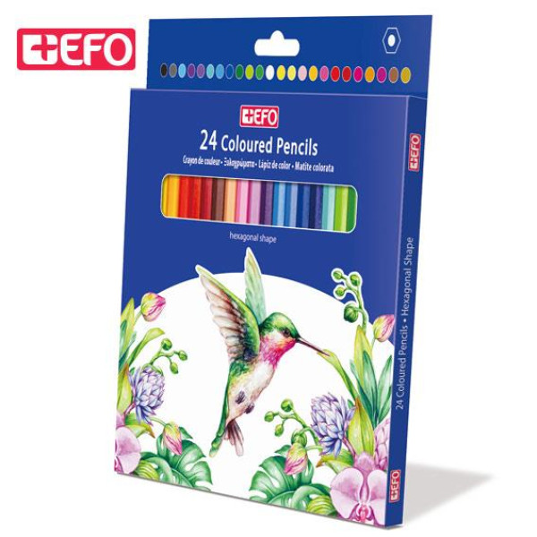 +EFO Ξυλομπογιές 24 Χρώματα