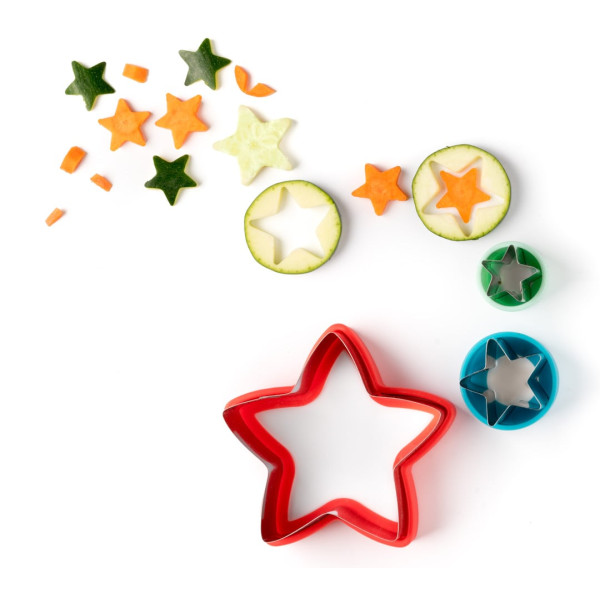 Lekkabox Κόφτες από ανοξείδωτο ατσάλι - Αστέρια (3 τμχ)