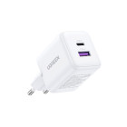 UGreen X516/65015 φορτιστής 30W GaN PD, 1xUSB-A, 1xUSB-C (Λευκό)