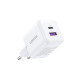 UGreen X516/65015 φορτιστής 30W GaN PD, 1xUSB-A, 1xUSB-C (Λευκό)