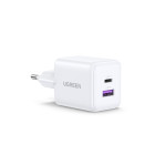 UGreen X516/65015 φορτιστής 30W GaN PD, 1xUSB-A, 1xUSB-C (Λευκό)