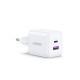UGreen X516/65015 φορτιστής 30W GaN PD, 1xUSB-A, 1xUSB-C (Λευκό)
