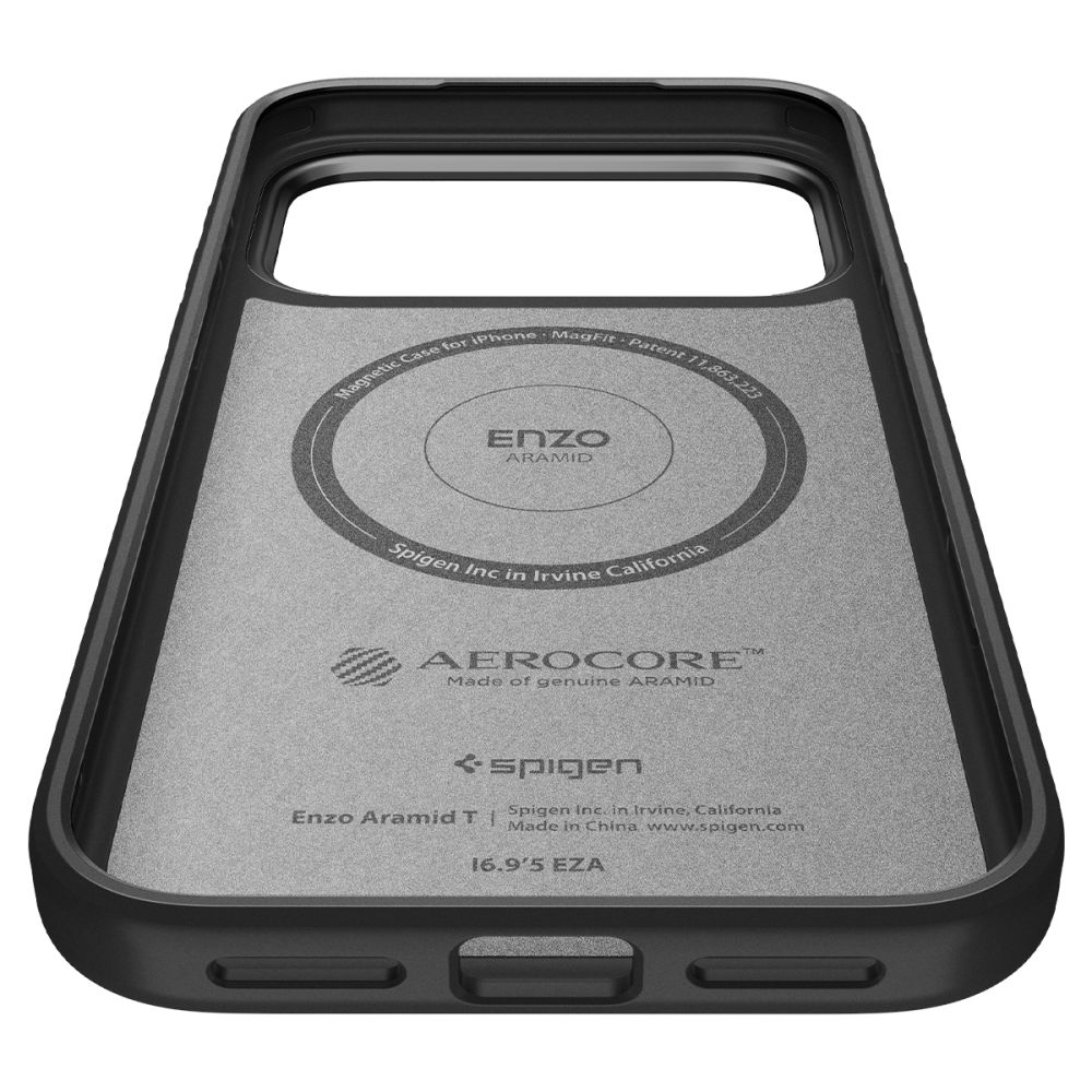 Spigen Enzo Aramid T Magsafe θήκη για Apple iPhone 17 Pro Max (Μαύρο)
