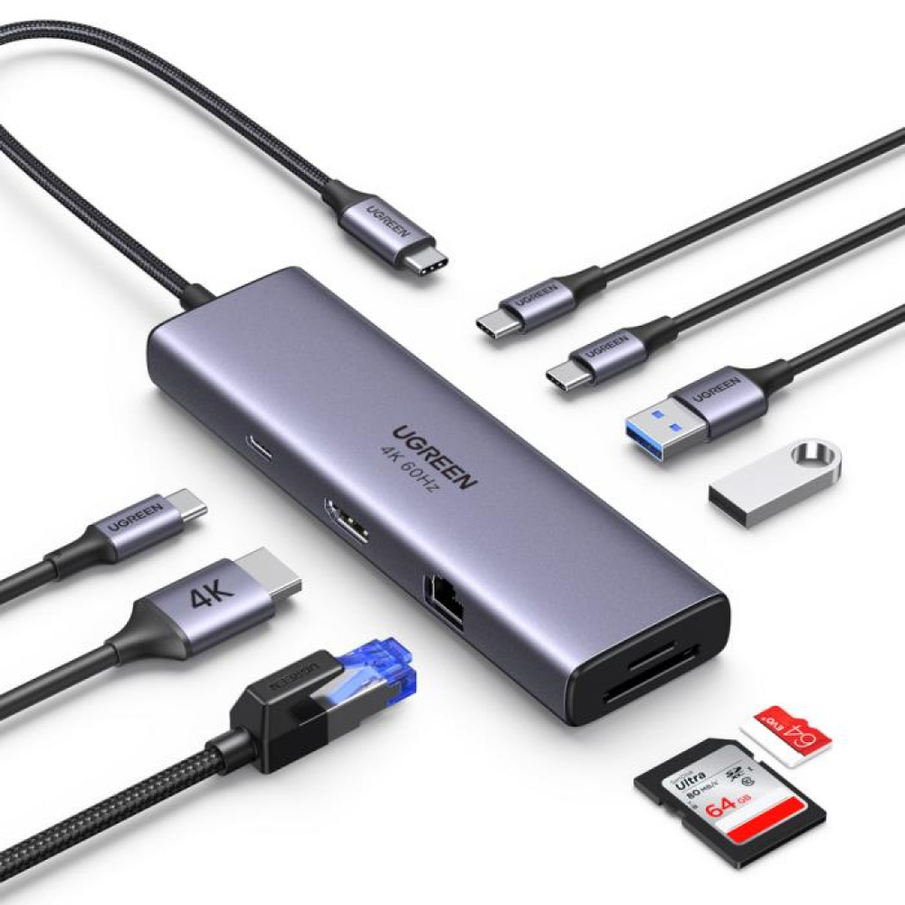 Ugreen CM498/15375 USB-C Multifunction Adapter 9 σε 1