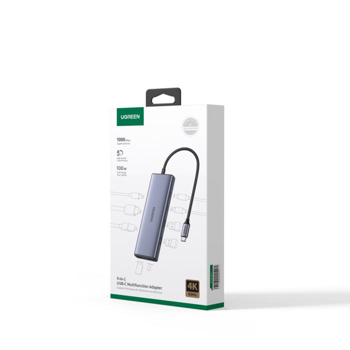Ugreen CM498/15375 USB-C Multifunction Adapter 9 σε 1