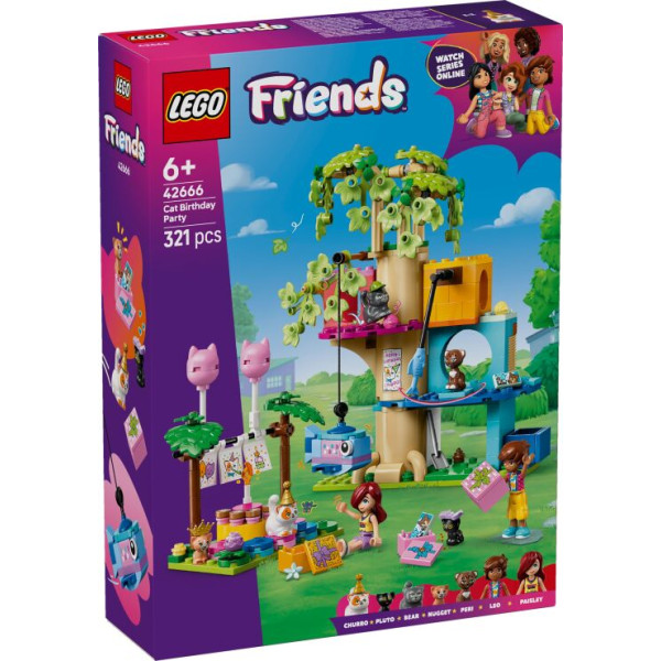 LEGO Friends Cat Birthday Party & Tree House (42666)
