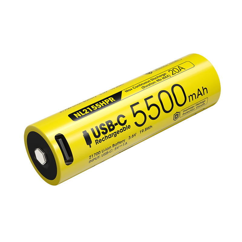 Nitecore NL2155HPR Επαναφορτιζόμενη Μπαταρία 21700 5500mAh, USB-C