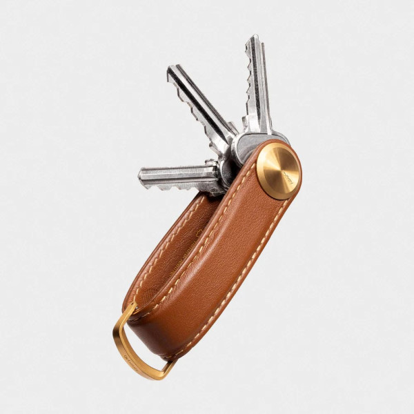 OrbitKey Key Organiser Pro Leather Κλειδοθήκη Μπρελόκ (Cedar)