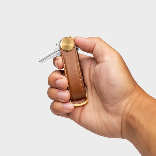 OrbitKey Key Organiser Pro Leather Κλειδοθήκη Μπρελόκ (Cedar)