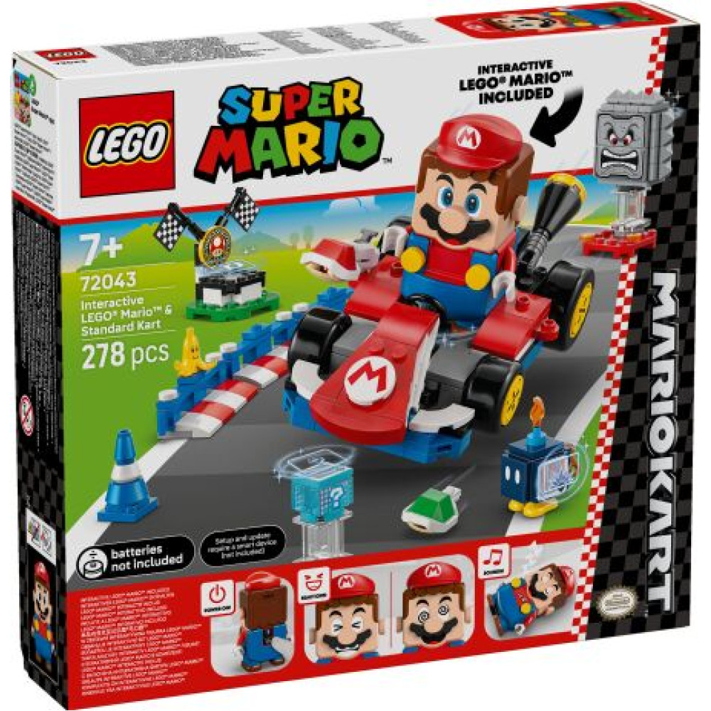 LEGO Super Mario Kart-Interactive Lego Mario & Standard Kart (72043)