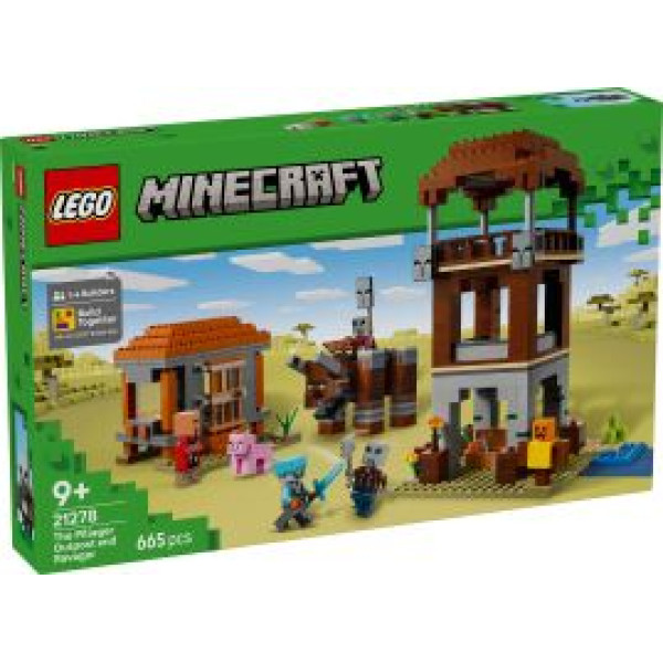 LEGO Minecraft The Pillager Outpost & Ravager (21278)