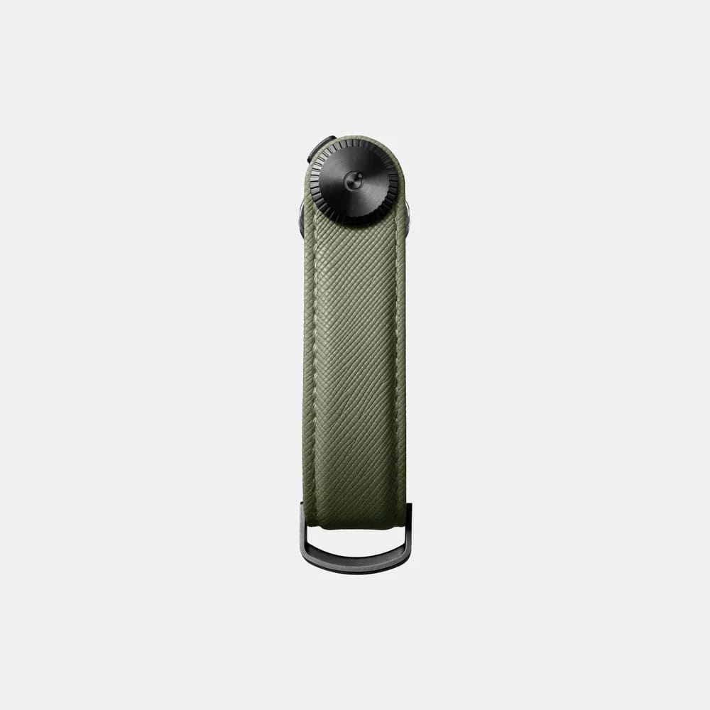 OrbitKey Key Organiser Pro Saffiano Leather Κλειδοθήκη Μπρελόκ (Olive)