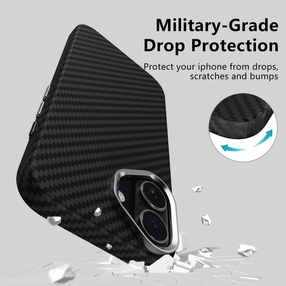 Tech-Protect Ion Carbon Magsafe θήκη για Apple iPhone 17 (Black/Silver)