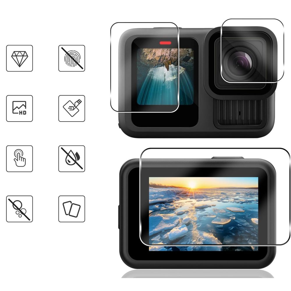 Tech-Protect Glass Fit+ 2 Set για GoPro Hero 13 Clear