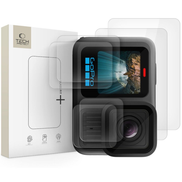 Tech-Protect Glass Fit+ 2 Set για GoPro Hero 13 Clear