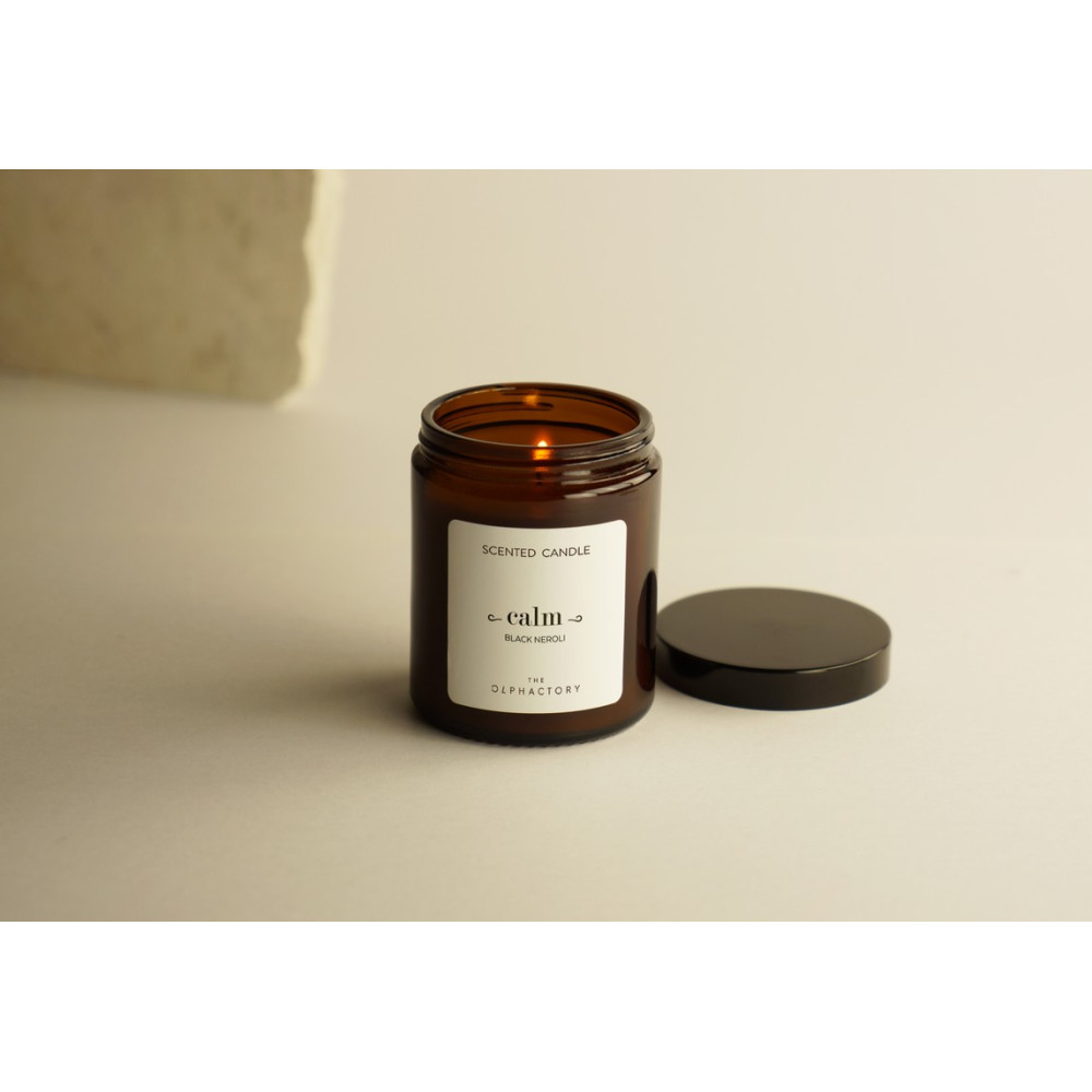 Ambientair Black Neroli Φυτικό Αρωματικό Κερί με Καπάκι 135gr, Calm - The Olphactor