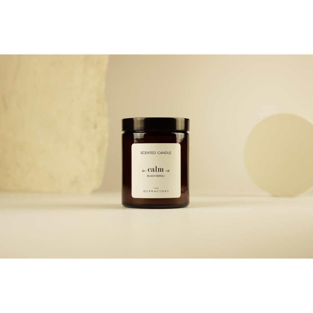 Ambientair Black Neroli Φυτικό Αρωματικό Κερί με Καπάκι 135gr, Calm - The Olphactor
