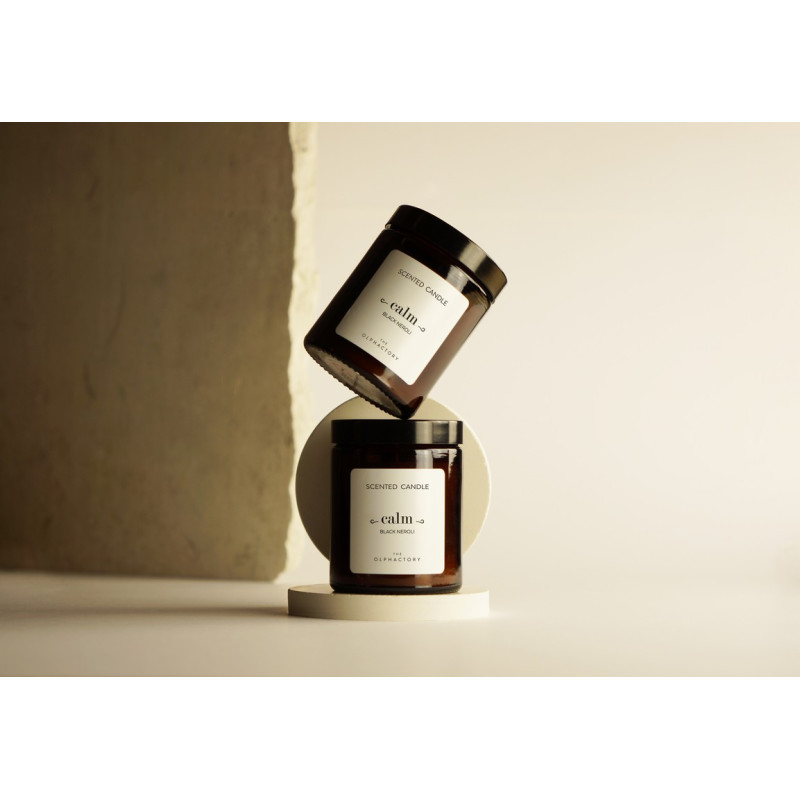Ambientair Black Neroli Φυτικό Αρωματικό Κερί με Καπάκι 135gr, Calm - The Olphactor
