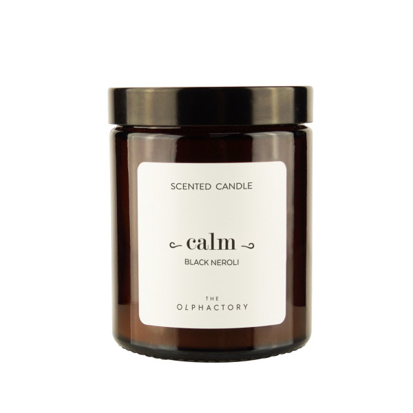 Ambientair Black Neroli Φυτικό Αρωματικό Κερί με Καπάκι 135gr, Calm - The Olphactor