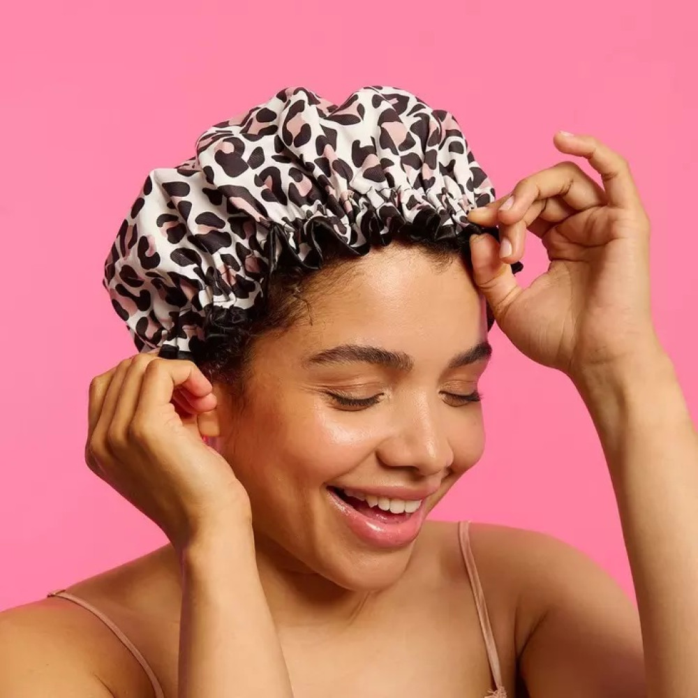 Αδιάβροχο λεοπάρ σκουφάκι για το ντουζ Leopard Print - By Upper Canada