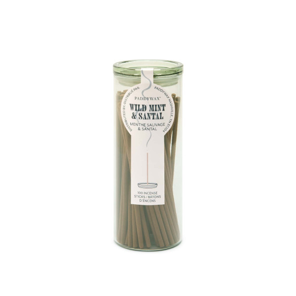 Paddywax Incense Αρωματικά Sticks 100τμχ Wild Mint & Santal