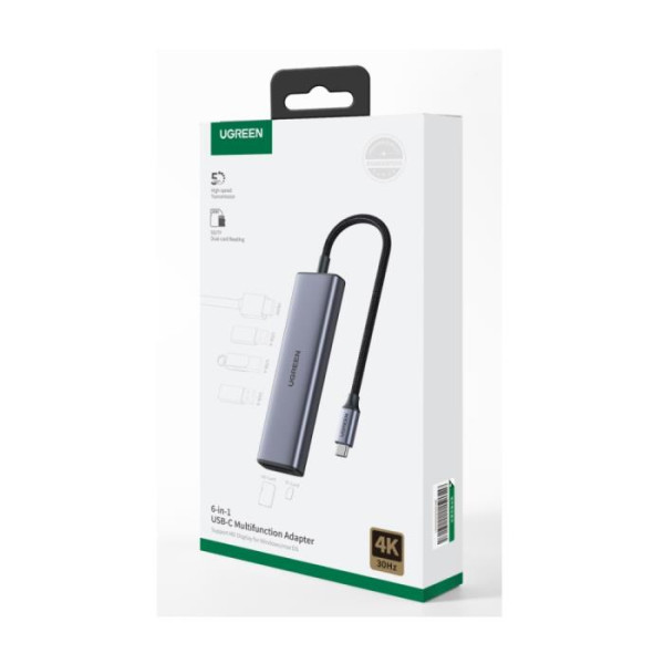 Ugreen CM511/20956A USB-C Multifunction Adapter 6 σε 1