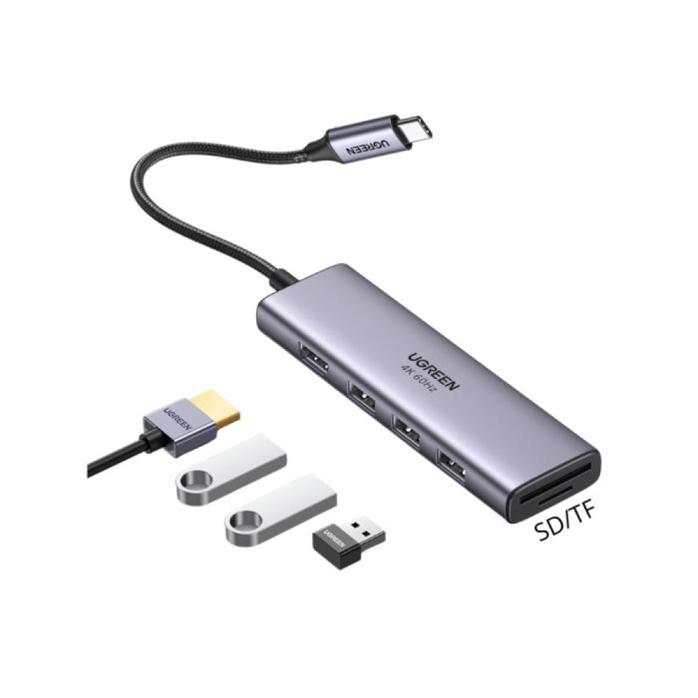 Ugreen CM511/60383 USB-C Multifunction Adapter 6 σε 1