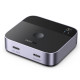 UGreen AW502/55451 USB-C Switch 2 θέσεων 4K/60Hz (Μαύρο)
