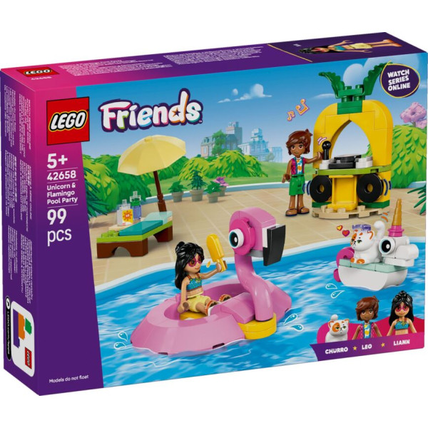 LEGO Friends Unicorn & Flamingo Pool Party (42658)