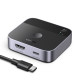 UGreen AW503/55452 USB-C+HDMI Switch 2 in 1 Out 4K/60Hz (Μαύρο)