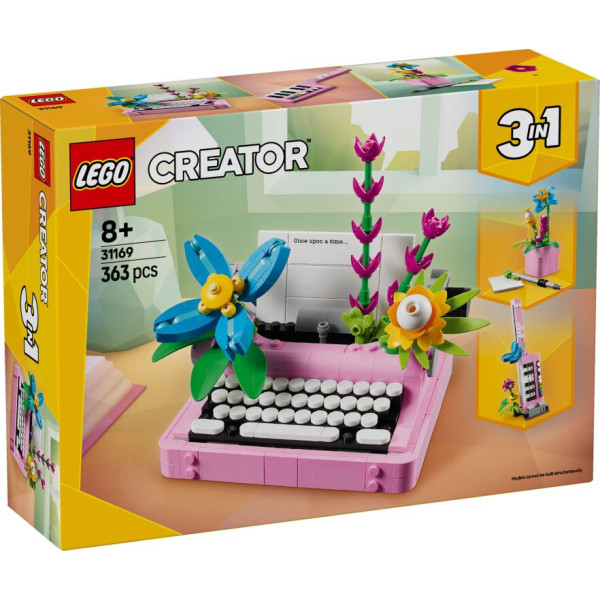 LEGO Creator 3in1 Typewriter With Flowers (31169)