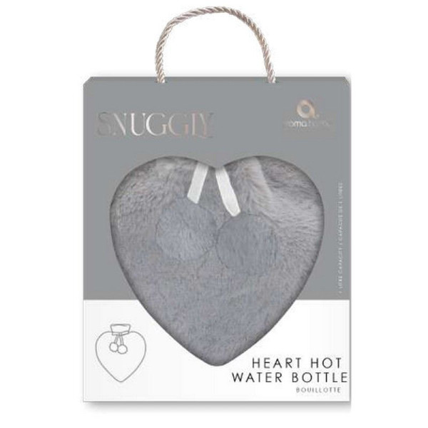 Aroma Home Λούτρινη Θερμοφόρα σε σχήμα Καρδιάς  1L- By Upper Canada