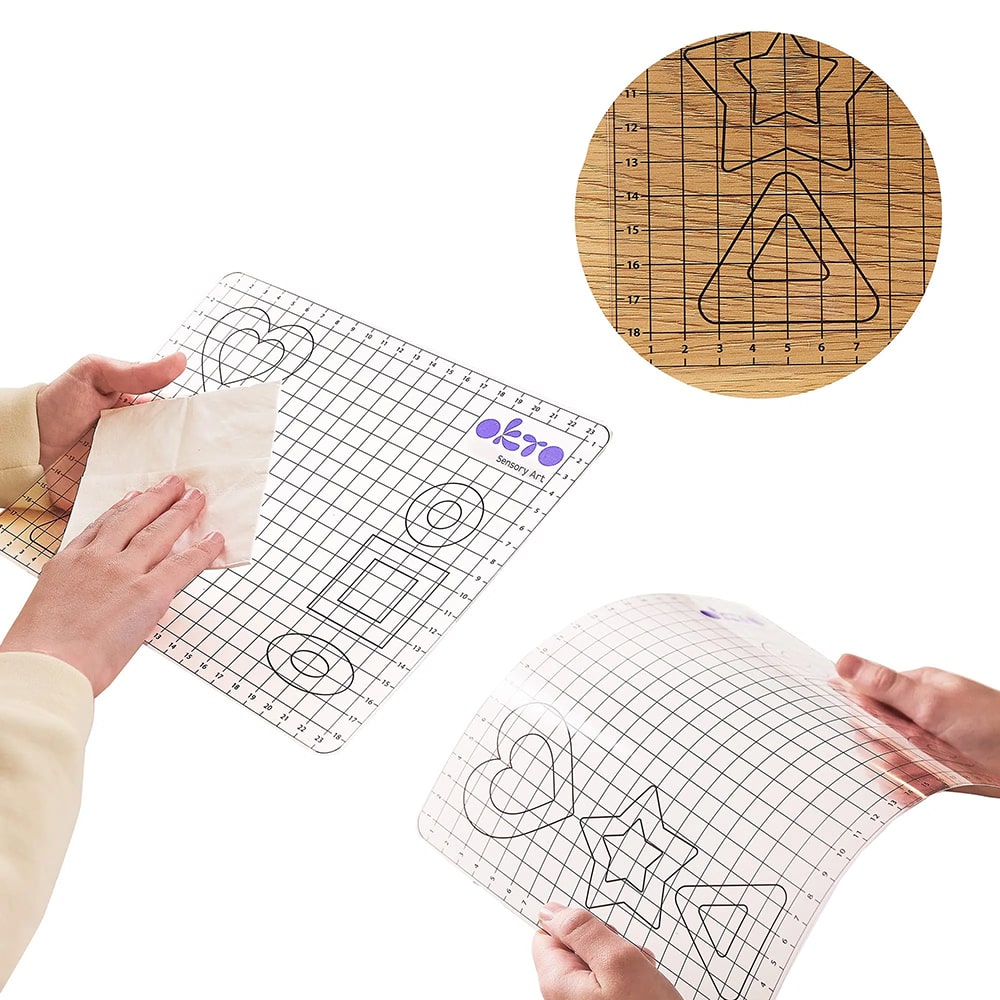 Σετ Εργαλείων Χειροτεχνίας Διάφανη Επιφάνεια και Εργαλείο Σμίλευσης