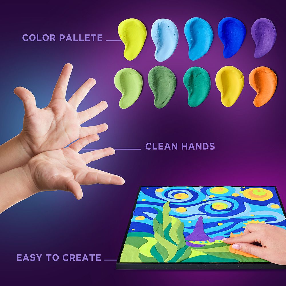 DIY Δημιουργικό Σετ Ζωγραφικής 3D με Πηλό Μικρός Πρίγκιπας Έναστρος Ουρανός